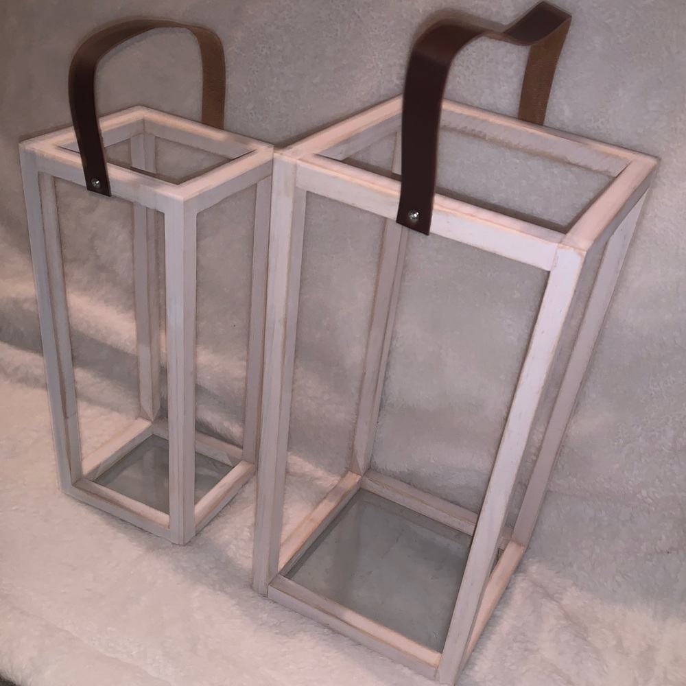 Wooden Lantern Boxes or Wooden Frame Centerpieces